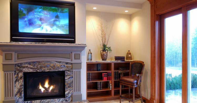 TV Installation Over Fireplace