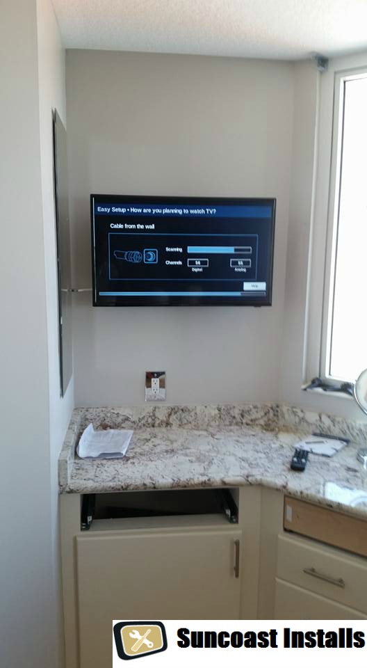 Outdoor Kitchen TV Install