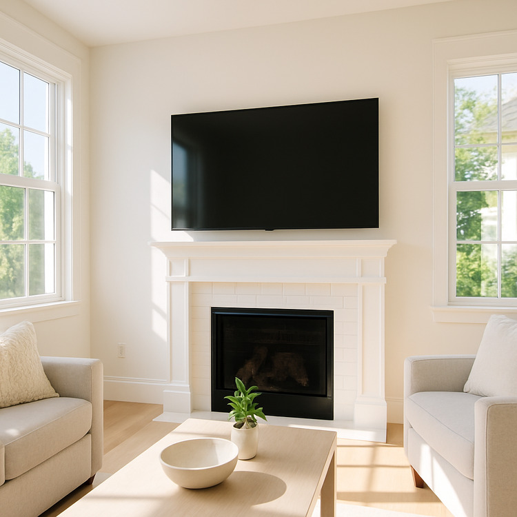 TV mounting above fireplace safety tips